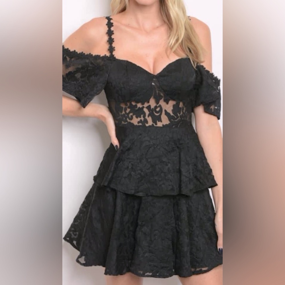 Black cocktail dress
